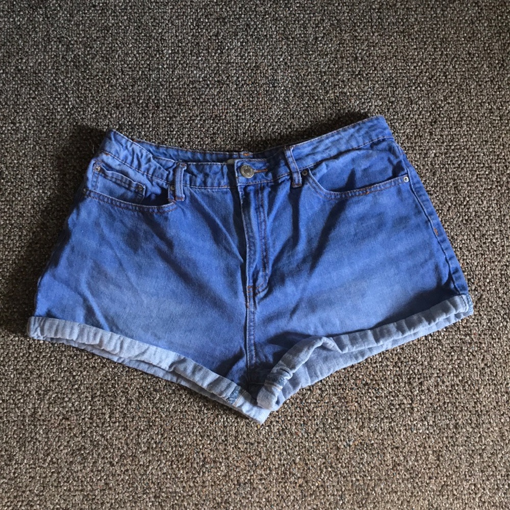 Faded Jean Shorts